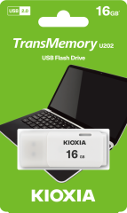 16GB USB2.0 KIOXIA BEYAZ USB BELLEK LU202W016GG4