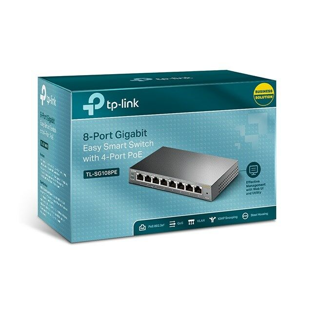 Tp-Link TL-SG108PE Easy Smart 4 Port PoE Switch
