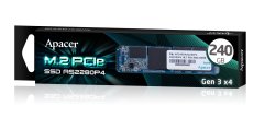 Apacer AS2280P4 240GB 2100/1300MB/s NVMe PCIe Gen3x4 M.2 SSD Disk (AP240GAS2280P4-1)