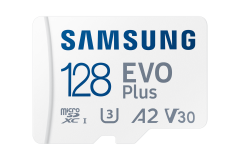 128GB SAMSUNG EVO PLUS MICROSDXC UHS-I U3 V30 A2 160MB/s MB-MC128SA/TR