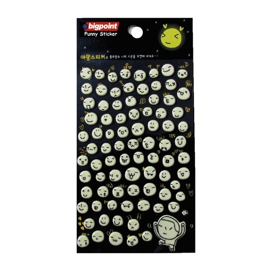 Bigpoint Sticker Ağlayan ve Gülen Yüzler 15'li Paket