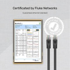UNITEK CAT6 PATCH KABLO 20MT FLAT 1GBPS, SİYAH (C1815GBK)