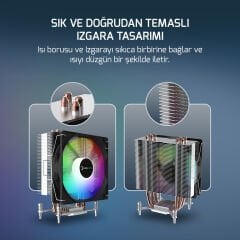 GamePower Glace TC4 ARGB Siyah 1x120mm LGA1851/AM5 İşlemci Hava Soğutucu