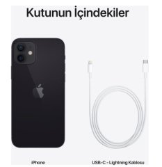 APPLE İPHONE 12 64GB MGJ53TU/A SİYAH (DİST)