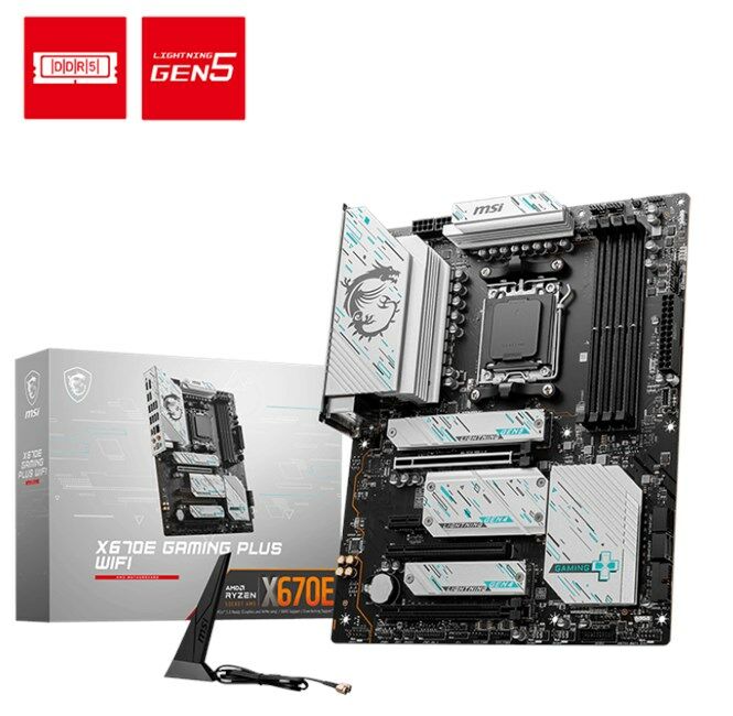 MSI X670E Gaming Plus Wifi AM5 Ryzen DDR5 Hdmi Dp