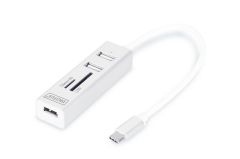 Digitus DA-70243 Type-C - 3xUSB2.0/Kart Okuyucu
