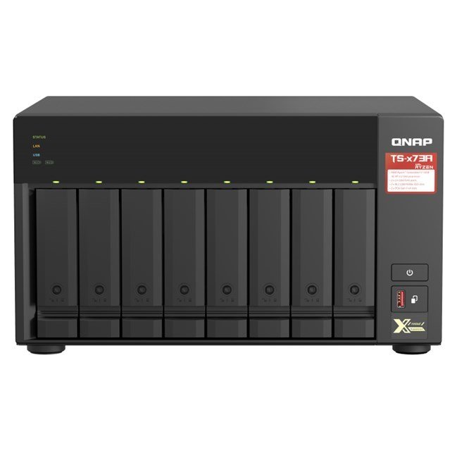 QNAP TS-873A-8GB  RAM 8 Hdd Yuvalı Tower NAS