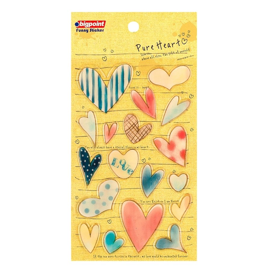 Bigpoint Sticker Saf Kalpler  15'li Paket