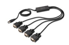 Digitus DA-70159 1.5m USB2.0 - 4 x RS232 Çevirici