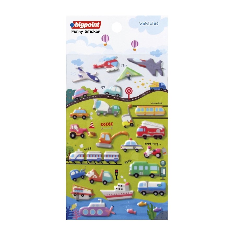 Bigpoint Sticker Karışık Araçlar 15'li Paket