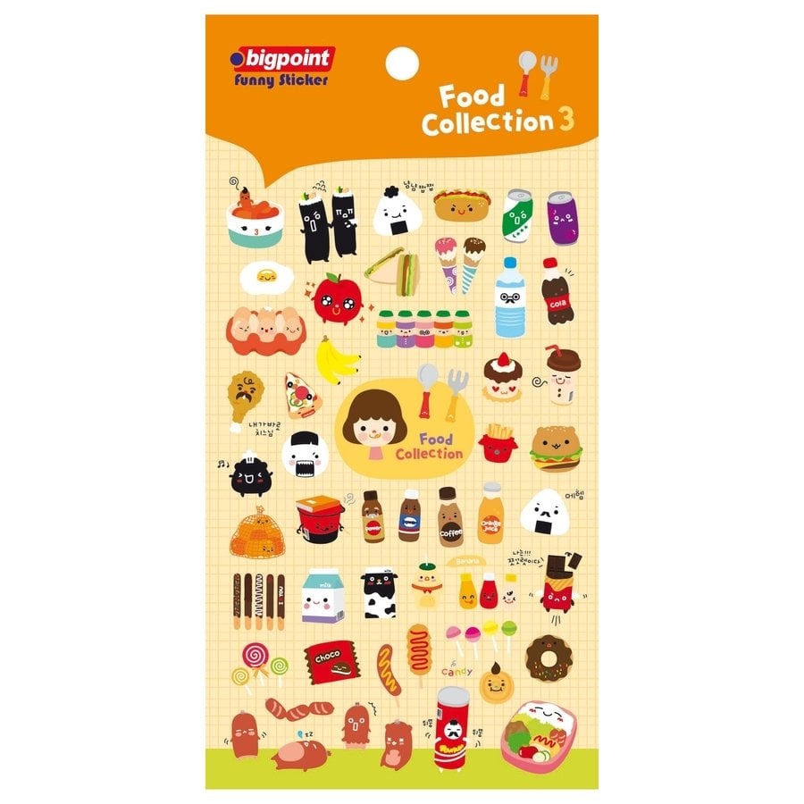 Bigpoint Sticker Yiyecek ve İçecekler 15'li Paket