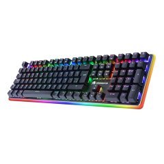 GameBooster G918 Fire Storm RGB Aydınlatmalı Mavi Sw. Mekanik Siyah Oyun Klavyesi
