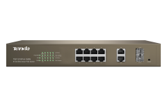 TENDA TEF1210P 8 PORT 10/100 8PORT PoE SWITCH 2GBIT 2SFP 150W