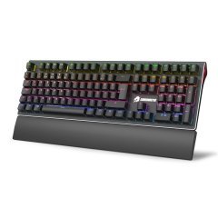 GameBooster G908 Bolt Rainbow Aydınlatmalı Kırmızı Sw. Mekanik Bileklikli Oyun Klavyesi