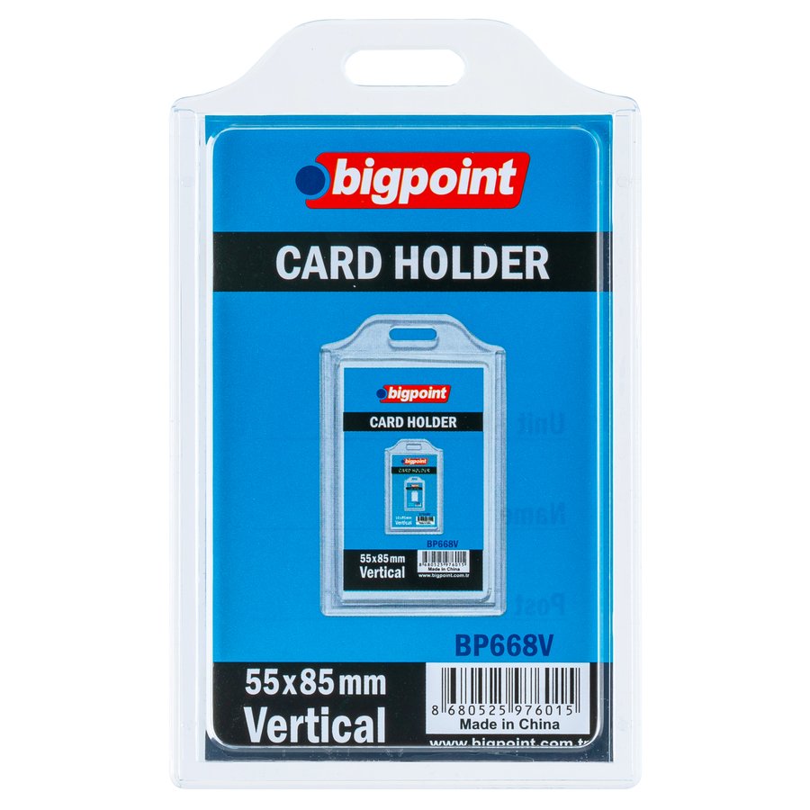 Bigpoint Kart Poşeti Dikey 55x85mm 10'lu Poşet