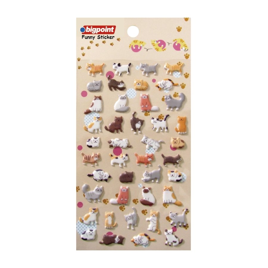 Bigpoint Sticker Kediler 15'li Paket