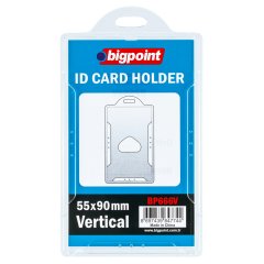 Bigpoint Kart Kabı Sert Dikey Şeffaf 55x90mm 10'lu Poşet