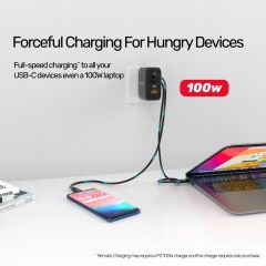 UNITEK USB4 THUNDERBOLT KABLO 0.8MT 40GBPS, 8K60Hz,100W (C14100BK-0.8M)