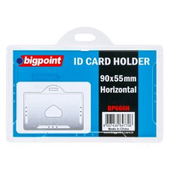 Bigpoint Kart Kabı Yatay Sert Şeffaf 90x55mm 10'lu Poşet