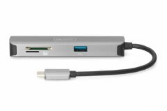 Digitus DA-70891 USB Type-C Docking Station, 5 Port - Type-C to HDMI 2x USB SD microSD