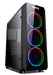 VENTO VG04F RGB FAN GAMING MIDI TOWER KASA (PSU YOK)