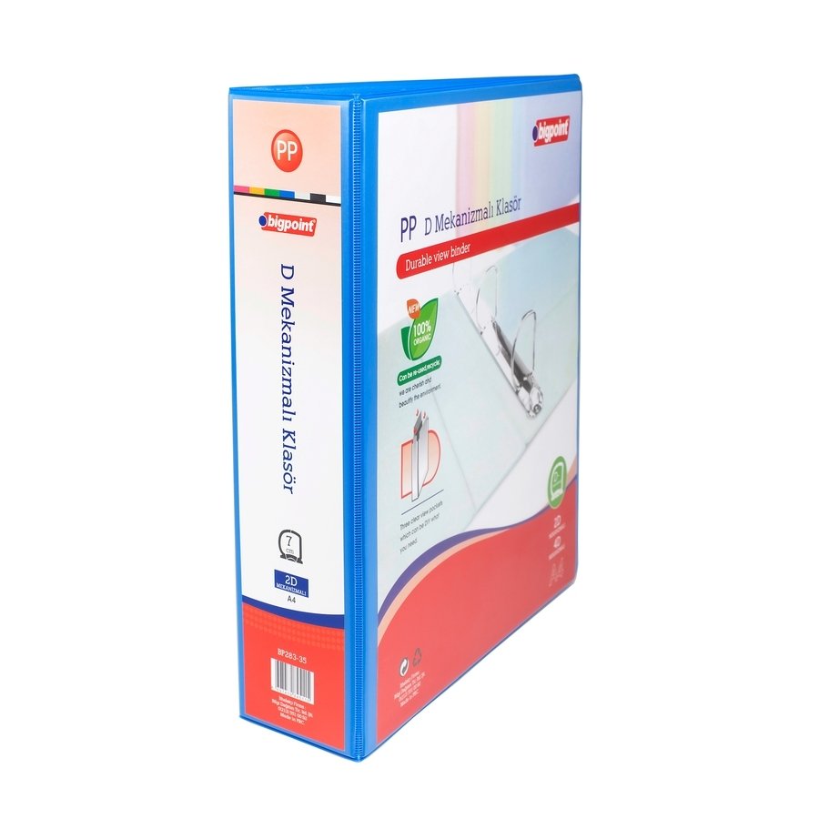 Bigpoint 2D Mekanizmalı Klasör 7 cm Mavi