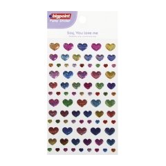 Bigpoint Sticker Desenli Kalpler 15'li Paket