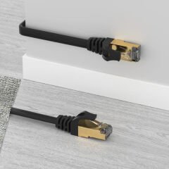 UNITEK CAT7 PATCH KABLO 10MT FLAT 10GBPS (C1897BK-10M)