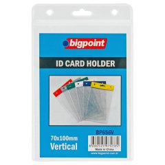 Bigpoint Kart Poşeti Dikey Şeffaf 74x105mm 10'lu Poşet
