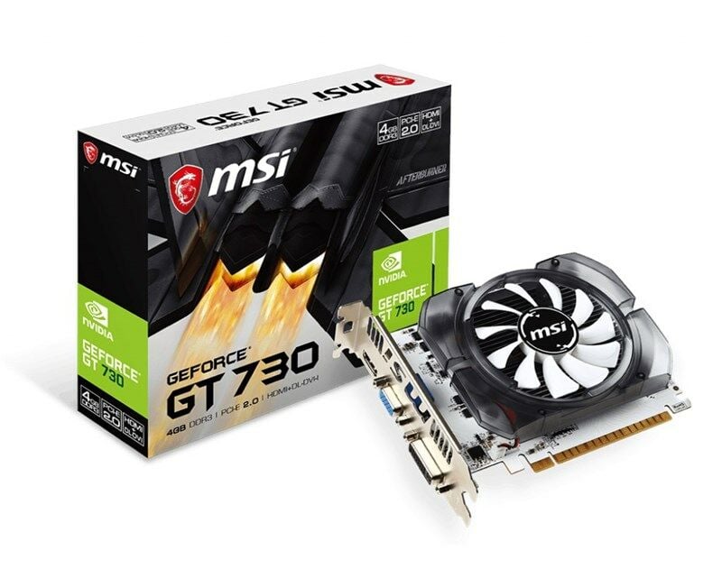 MSI GeForce GT 730 4GB GDDR3 V2 128B Vga Dvi Hdmi