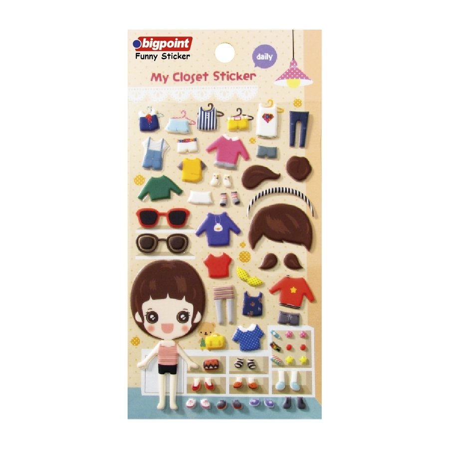 Bigpoint Sticker Kıyafet Giydir Daily 15'li Paket
