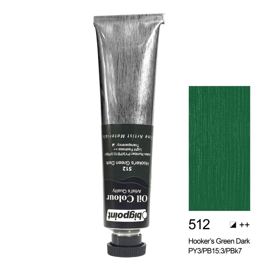 Bigpoint Yağlı Boya 45 ml Hooker's Green Dark 512 6'lı Kutu
