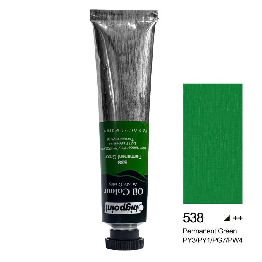 Bigpoint Yağlı Boya 45 ml Permanent Green 538 6'lı Kutu