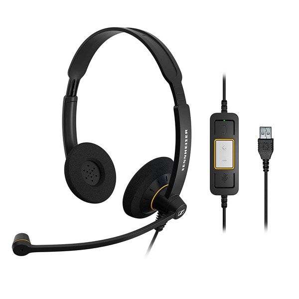 Sennheiser SC 60 USB ML Kablolu Çağrı Merkezi Kulaklığı (EP-1000551)