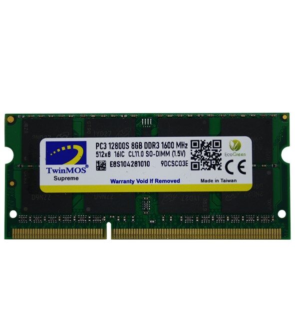 TwinMOS 8GB DDR3 1600MHz 1.5V (MDD38GB1600N) (NB)
