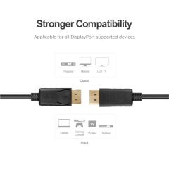 UNITEK DISPLAYPORT 1.2 KABLO 2MT 4K60Hz (Y-C608BK)