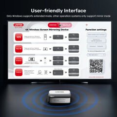 UNITEK WIRELESS 4K60Hz KABLOSUZ GÖRÜNTÜ AKTARICI (V1162B01)
