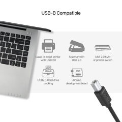 UNITEK USB-A TO USB-B YAZICI KABLO 3MT (Y-C420GBK)