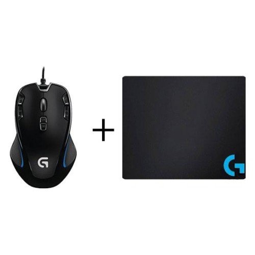 Logitech G300S Oyuncu Mouse + Mouse Pad + Sticker + Bardak Altlığı