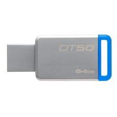 Kingston 64GB Usb3.1 Bellek Metal Mavi DT50/64GB