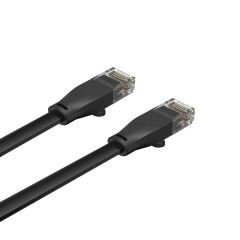 UNITEK CAT6 PATCH KABLO 10MT FLAT 1GBPS, SİYAH (C1813GBK)