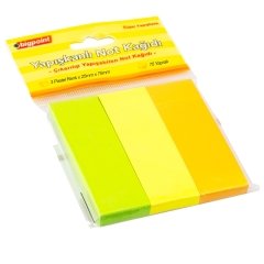 Bigpoint Yapışkanlı Not Kağıdı 3 Pastel Renk 25x75mm 24'lü Paket