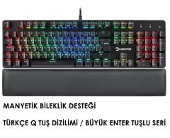 GamePower Ogre Rgb Mekanik Oyuncu Klavyesi Mavi Switch