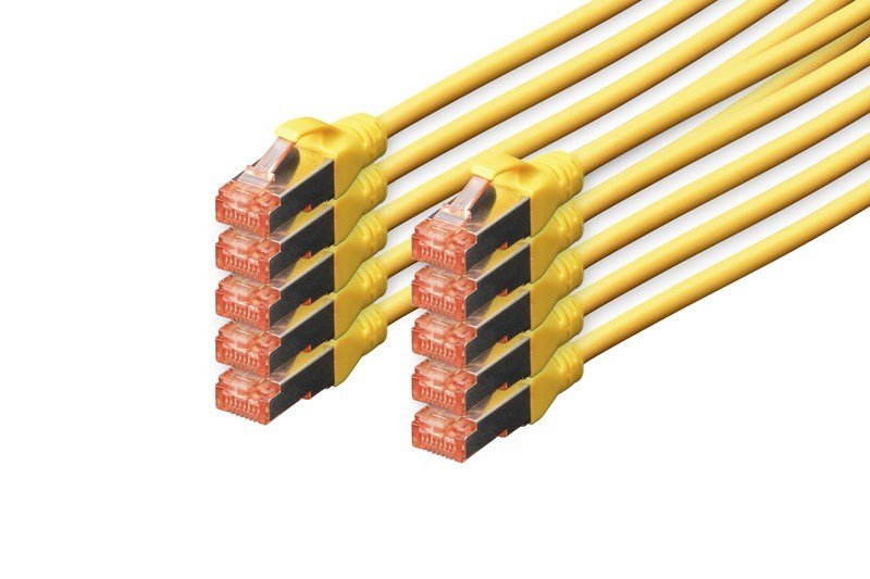 Digitus DK-1644-010/Y S/FTP Cat6 Sarı Kablo (1m)