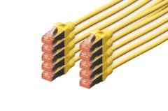 Digitus DK-1644-010/Y S/FTP Cat6 Sarı Kablo (1m)