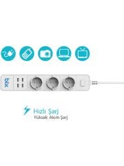Bix Bp-01 Wifi Akım Korumalı Hızlı Şarj Özellikli Akıllı Priz