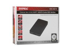 Everest HDC-M210 Hrci Usb3.0 M2 NGFF/MSATA HDD Kts