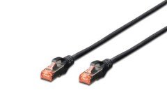 Digitus DK-1644-010/BL S/FTP Cat6 Siyah Kablo (1m)