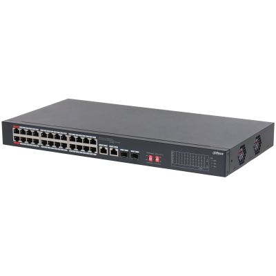 DAHUA S3226-24ET-240 24 PORT 24XFE-2XGE-2X1GE/SFP 240W POE SWİTCH