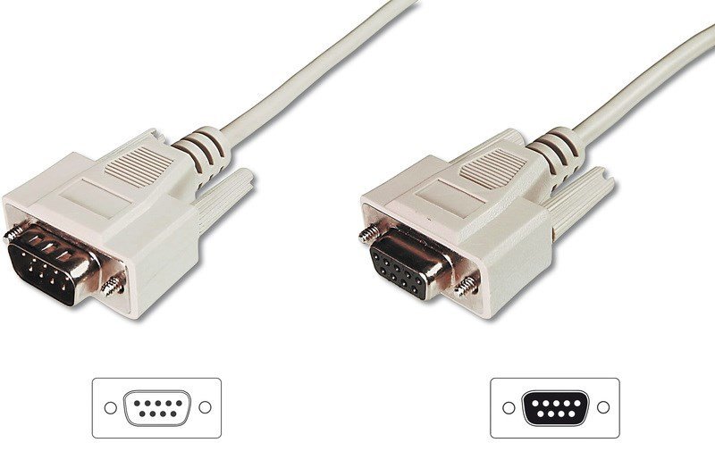Digitus AK-610203-050-E 5M D-Sub9 Zrhlı Veri Kablo